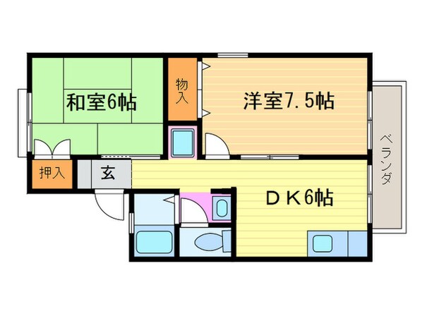 サンビエール桂坂の物件間取画像